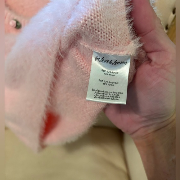 For Love and Lemons fuzzy cropped sweater - Picture 9 of 11